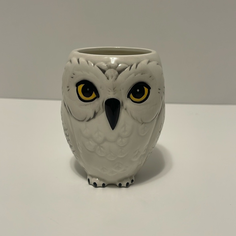 Harry Potter Hedwig the Owl Coffee Mug Howarts 3D White Ceramic Cup 12 Oz.